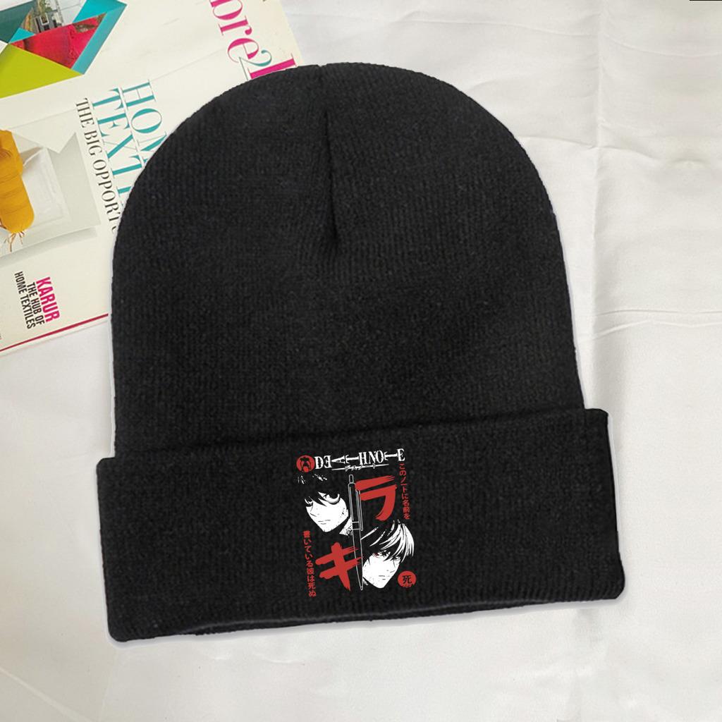 Death Note Pencil Strickmütze Beanies Herbst Wintermütze Warme Unisex Hip Hop Cap für Unisex Frauen Geschenk