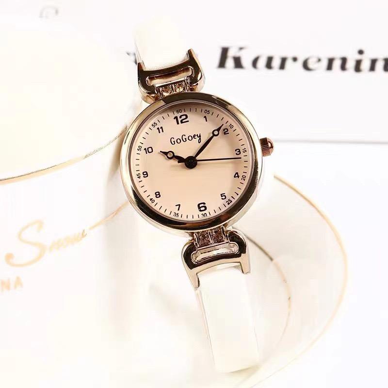 Quartz Watch Women PU Leather Thin Strap Wristwatch Ladies Watches Solid Color Fashion Women Gift Watch Relojes Para Mujer