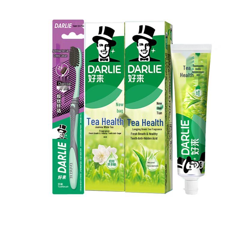 

Darlie Tea Fresh Toothpaste & Charcoal Toothbrush Set