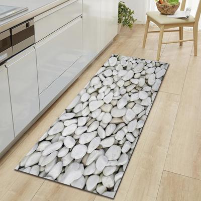 Colored Stone Bathroom Absorbent Non-Slip Floor Mat Kitchen Strip Bedroom Door Mat Living Room Carpet