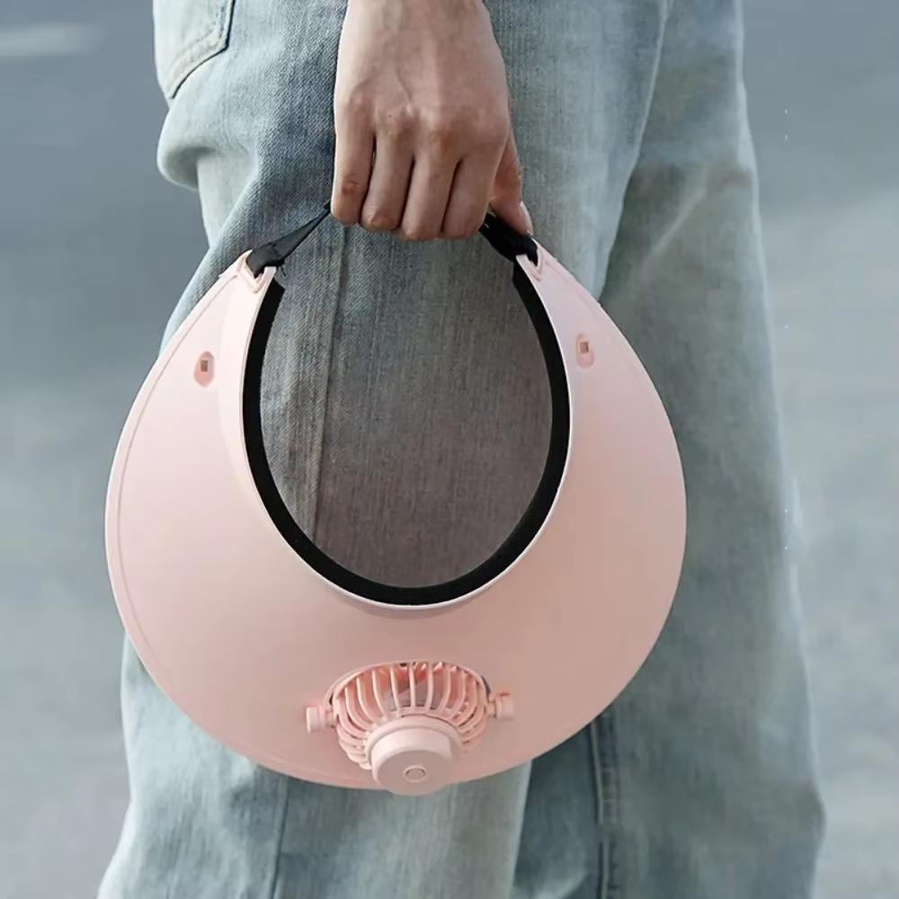 Fashionable Sun Cap Fan with High Wind Speed Large Air Volume USB Charging Multiple Adjustable Settings Portable Design Outdoor