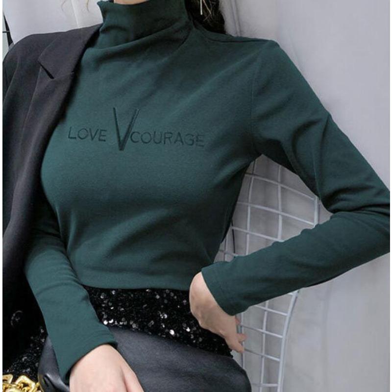 Winter Warm Women Turtleneck Pullovers Thick Bottoming Shirt for Women Warm Blouse Winter
