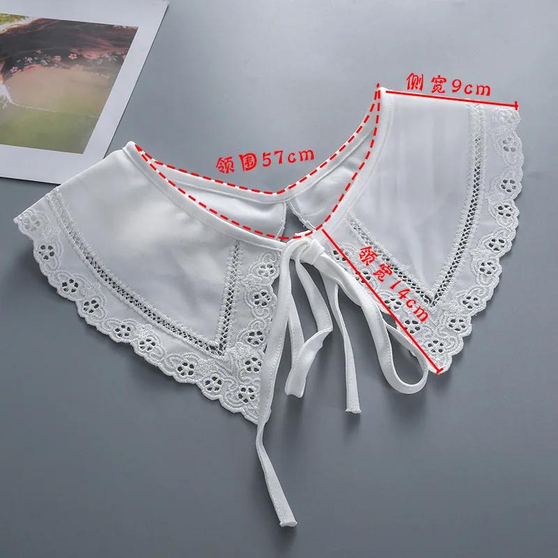 Women Formal Fake Collar Shawl Girls Shirt Removable Flase Collar Small Shawl Scarf Cape Summer Dress White Detachable Collars