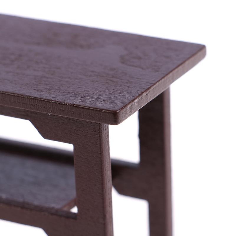Mini Wooden Desk Furniture Model Toy Diy Dollhouse Decoration Play House Toys