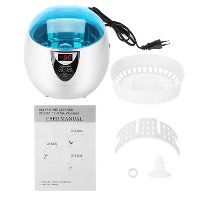 Esterilizador ultrasónico profesional para herramientas de uñas de 750 ml, limpiador de joyas, gafas y relojes.