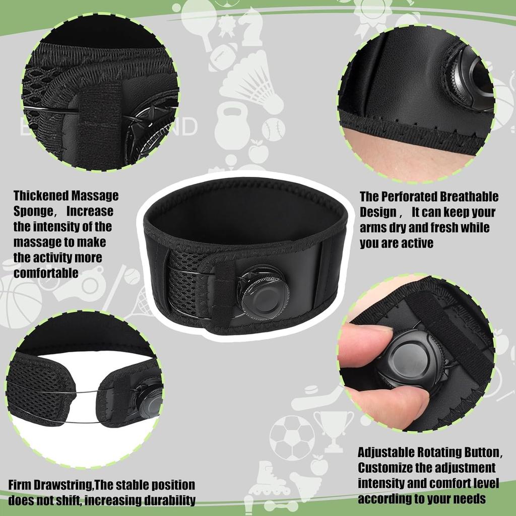 Tennis Elbow Brace For Men Women Adjustable Tennis Golfers Elbow Strap For Tendonitis Pain Relief Knob Type Adjustment For Custo
