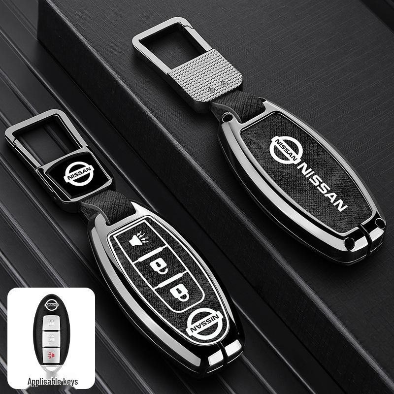 Nissan Key Case: Metal Cover for Sylphy, Terra, Tiida, Qashqai, Murano, Kicks