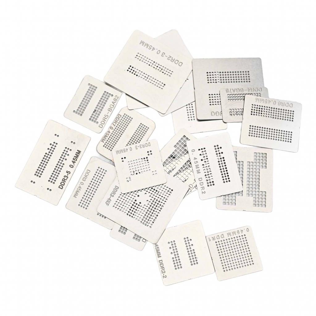 Direct Heat For BGA Reballing Stencil Kit with Holder Station for Memory Repair