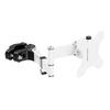 ACCURTEK Pole-Mounted LCD Monitor Arm, Compatible with 17-32 Inch Monitors, 8kg Weight Capacity, Adjustable Angle/Rotation, White