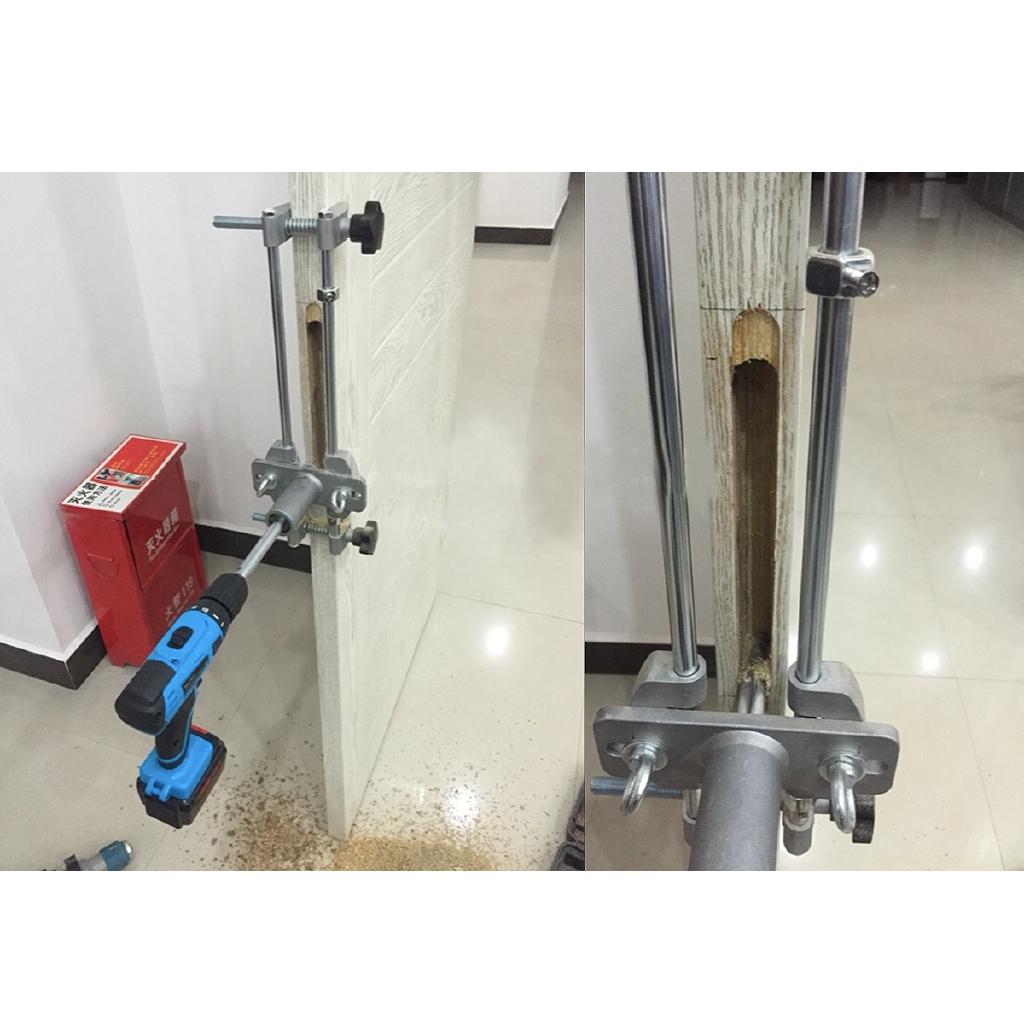 New Mortice Door Fitting Jig Lock Mortiser DBB Key JIG1 With 3 Cutters Case 8Pcs Set Tool Maintenance Set