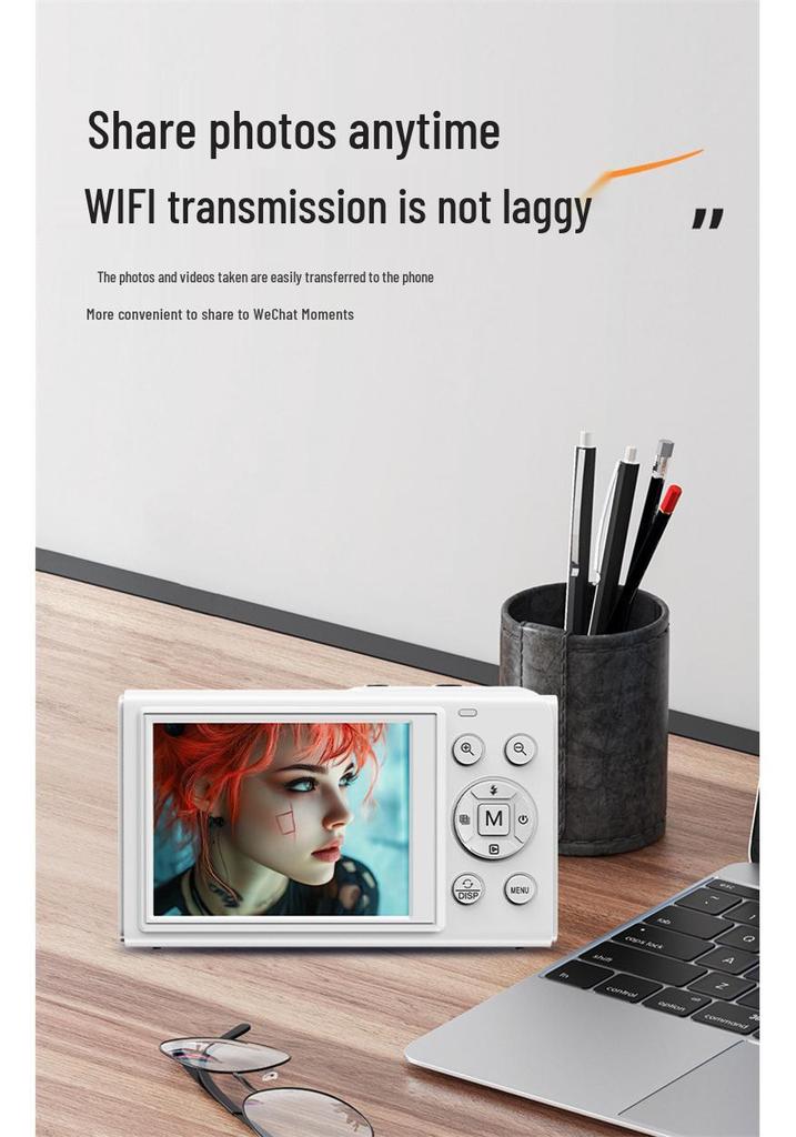 5K Dual Screen HD Selfie Video Camera with WIFI