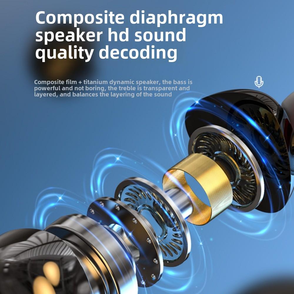 5.3 Wireless Bluetooth Headphone Neck Plug-in Card Ultra-long Life Plug-in Microphone In-ear Neck Bluetooth Headphone