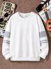 Boys Preppy Style Crew Neck Long Sleeve Sweatshirt, Casual Kids Knit Top