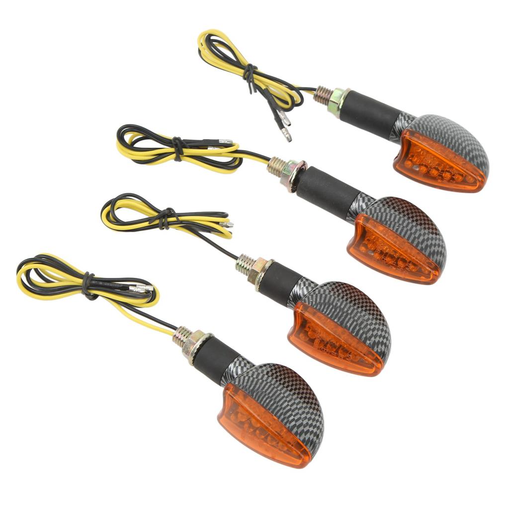 4PCS Motorcycle Turn Signal Light Front and Rear Waterproof Bright Light Universal Replacemen for Suzuki Type1