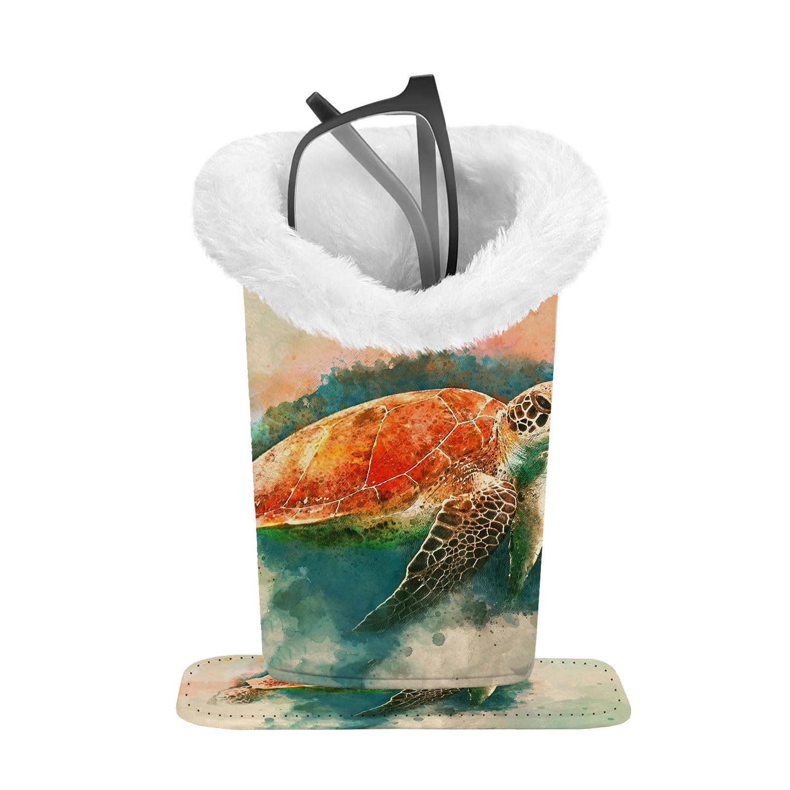 

Плюшевый держатель для очков - модный и удобный для хранения очков One Size белый