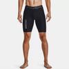 Under Armour Solid Color Letter Breathable Training Compression Shorts Men Shorts Black 1370662-001