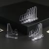 Clear Coin and Medal Display Stand - Small Round, Square, and Triangular Options