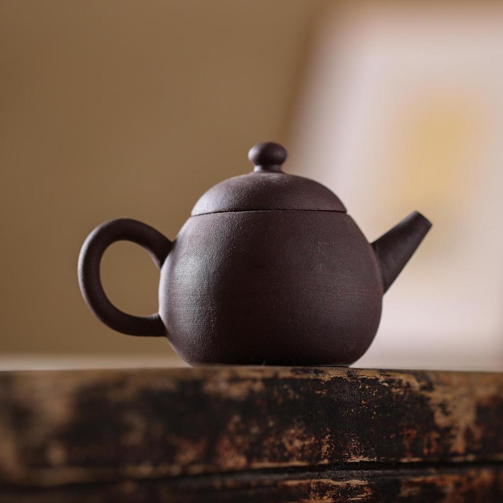 Purple Clay Pomelo Pot: Handmade Chinese Ceramic Teapot for Gongfu Tea Ceremony