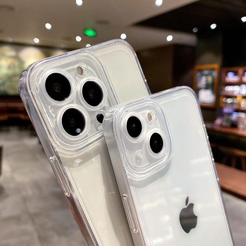 Protective Case Suitable for Apple 15PRO Angel Eye Transparent 11 Serum Hole X Fully Inclusive IPhone 13 Mobile Case 16