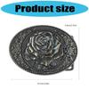 Stilvolle Metallschnalle mit Rosen-Design 4,0 Innendurchmesser für Damen Herren Modeaccessoire