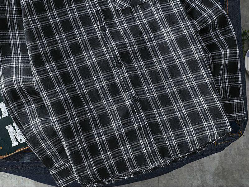 Retro Plaid Women's Long Sleeve Korean-Style Loose Casual Shirt for Spring, Summer, and Autumn