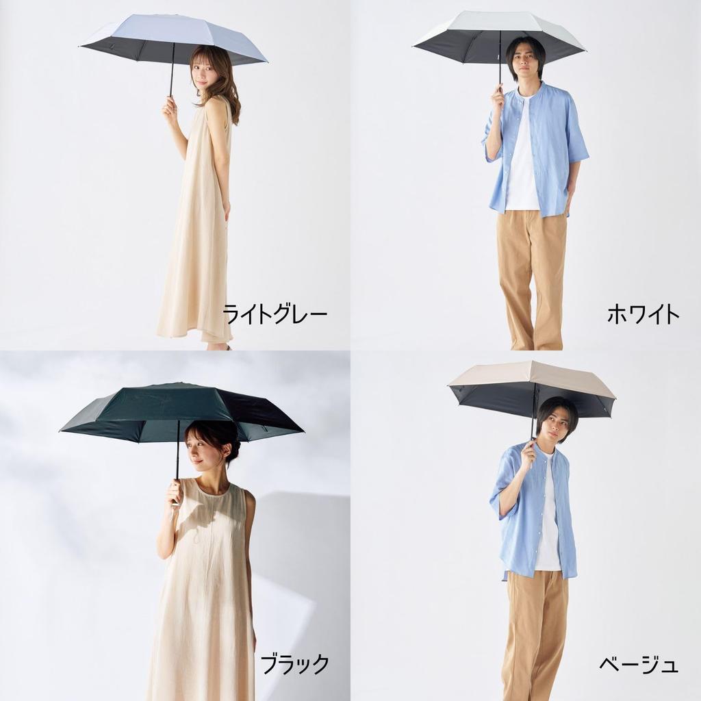 FLOATUS Folding Super Water Heat Light UV Wind Highest Grade 5 Water For Sunny and Rainy 54cm White [Moonbat] Parasol, Umbrella, Repellent, Blocking,