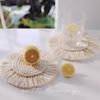 Hand-Woven White Cotton Linen Tassel Coaster - Heat Insulation Pad