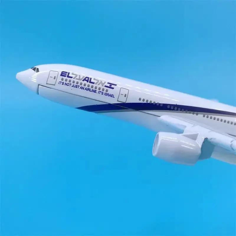 16/20CM Diecast Metal B-777-200 B787 El Al Air Airlines Aircraft Israel Model Alloy Airplane With Stand Collection Display