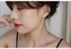 Beixi S925 Sterling Silver Rhinestone Butterfly Earrings - Women's Korean Forest Style