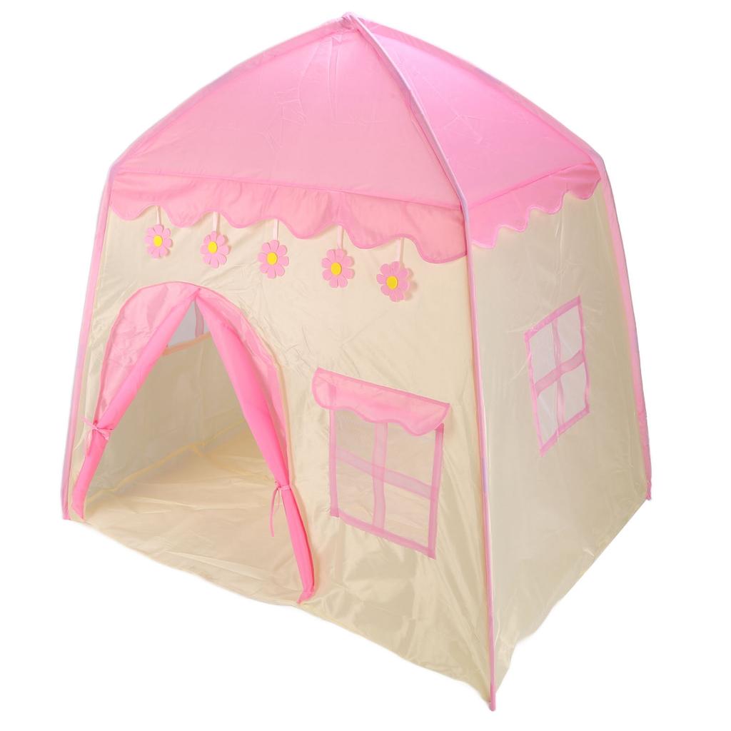 Princess Castle Play Tent Portable Folding Flower Kids Tents for Indoor and Outdoor Use