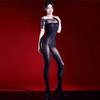 Mode Damen Spitzen Off-Shoulder Body 5D Öl Glänzend Glänzender Jumpsuit Yoga Formende Strumpfhose Patchwork Elastische Leggings Dienstmädchen Leotard