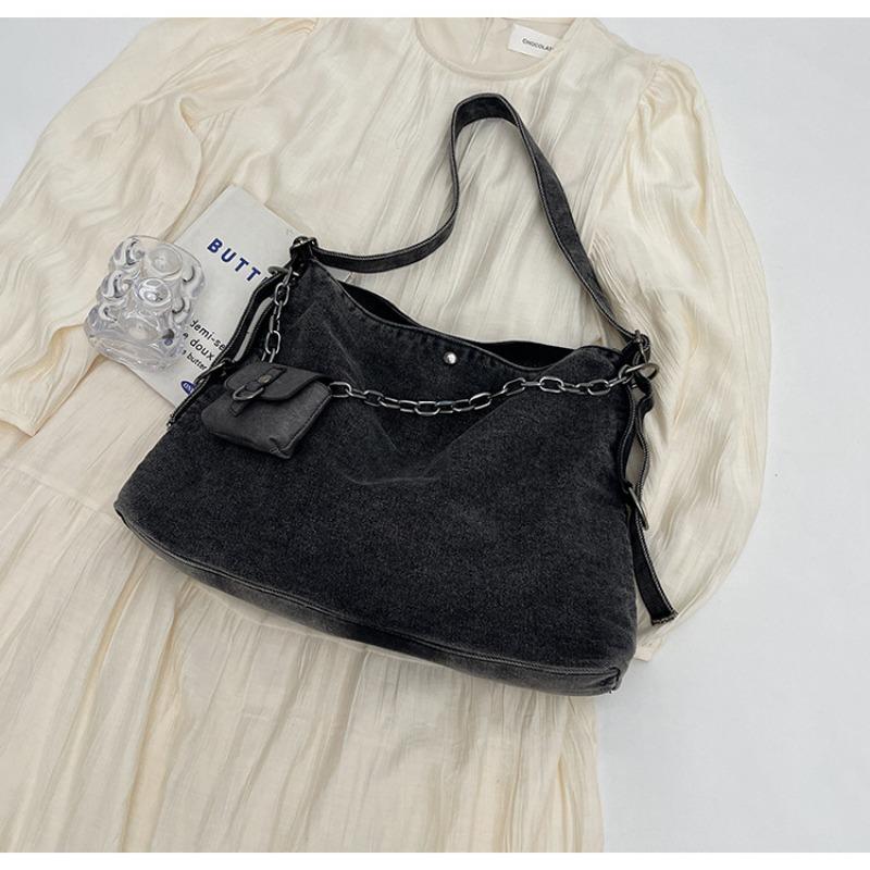 Armpit Bag Women Casual Large Capacity Denim Tote 2025 New Hundred Commuter Crossbody Bag