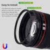 PRO TANLE 82mm Black Diffusion 1Celsius8 Filter Black Mist Cinematic Effect Filter Multi-layer Coating with Magnetic Adapter   for   Video Vlog Por