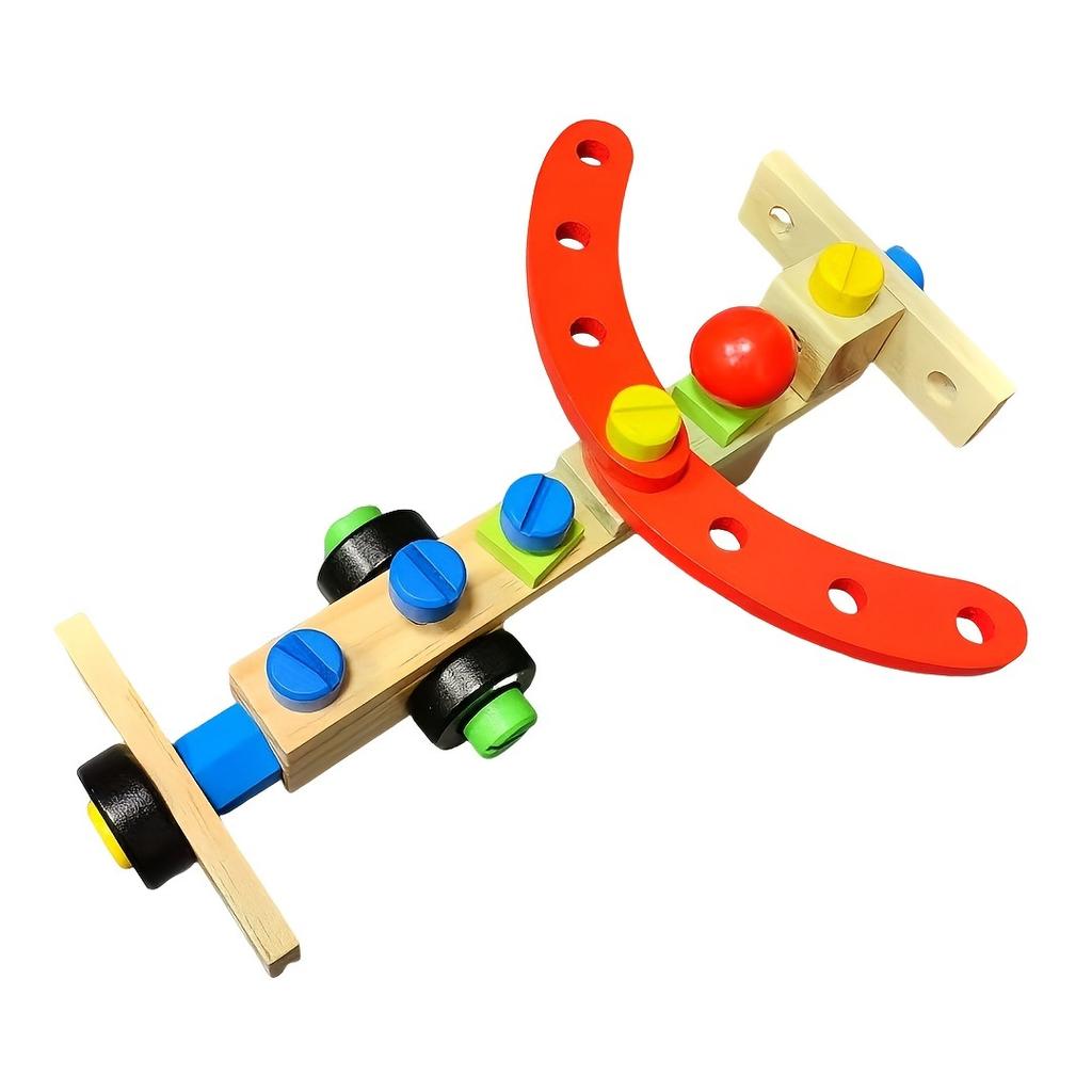 Children's Wooden Building Block Assembly Toy Set Christmas Birthday Gift
