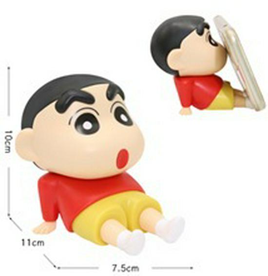 Crayon Shin-chan Creative Anime Phone Holder - Cute Lazy Desktop & Handheld Figure Ornament