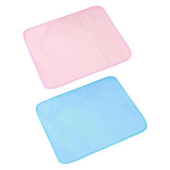 Breathable Summer Pet Bed Cooling Mat, Ice Silk Dog Pad, Washable Non Electric Pad for Pets Dogs And Cats, Floor Sofa
