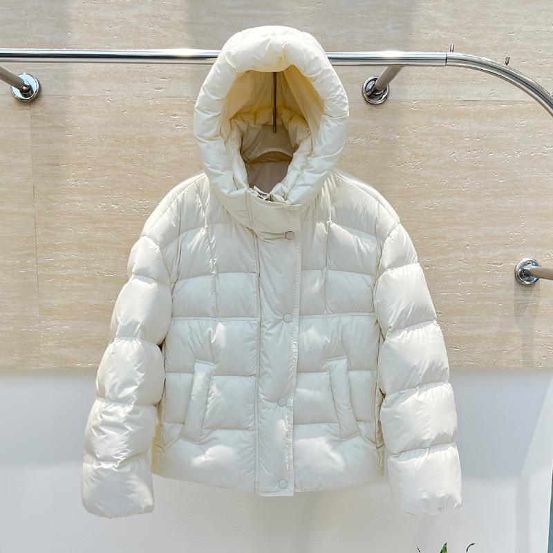 Winter New Puff Down Jacket Women's Short Thickened Hooded Small Bread Jacket Warm Jacket