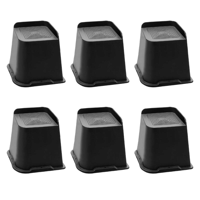 4/6Pcs Heavy Furniture Foot NonSlip Bed Risers Heightening Feet Heavy Duty Bed Lifts Risers Furniture Accessories