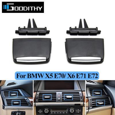 Car Interior Front Rear Center Fresh Air Conditioner AC Vent Grille Slider Tab Clip Repair Kit For BMW X5 E70 X6 E71
