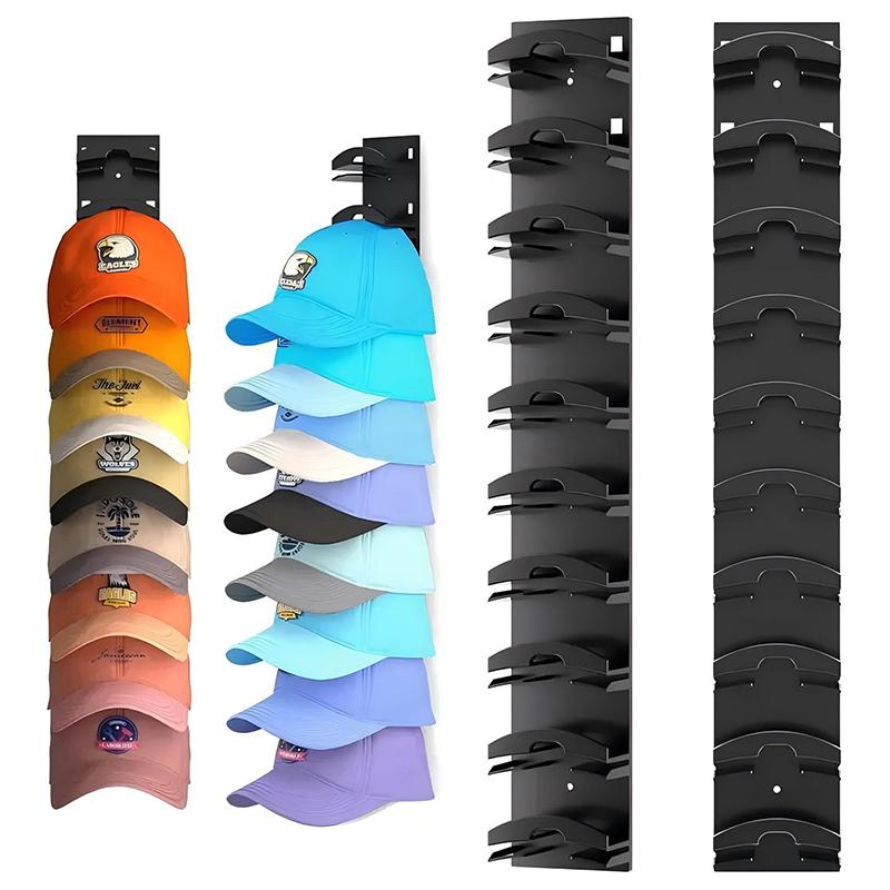 Wall Mounted Baseball Cap Storage Organizer Waterproof Display Stand Rustproof Hat Organizer Towel Rack Holder Closet Hanger Sto