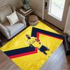 Football Player Yellow Kit Floor Rug Office Rug Perfect for Balcony Kitchen Hallway Dormitory Anti-slip Rug Office Home Decor Birthday/Christmas Gift