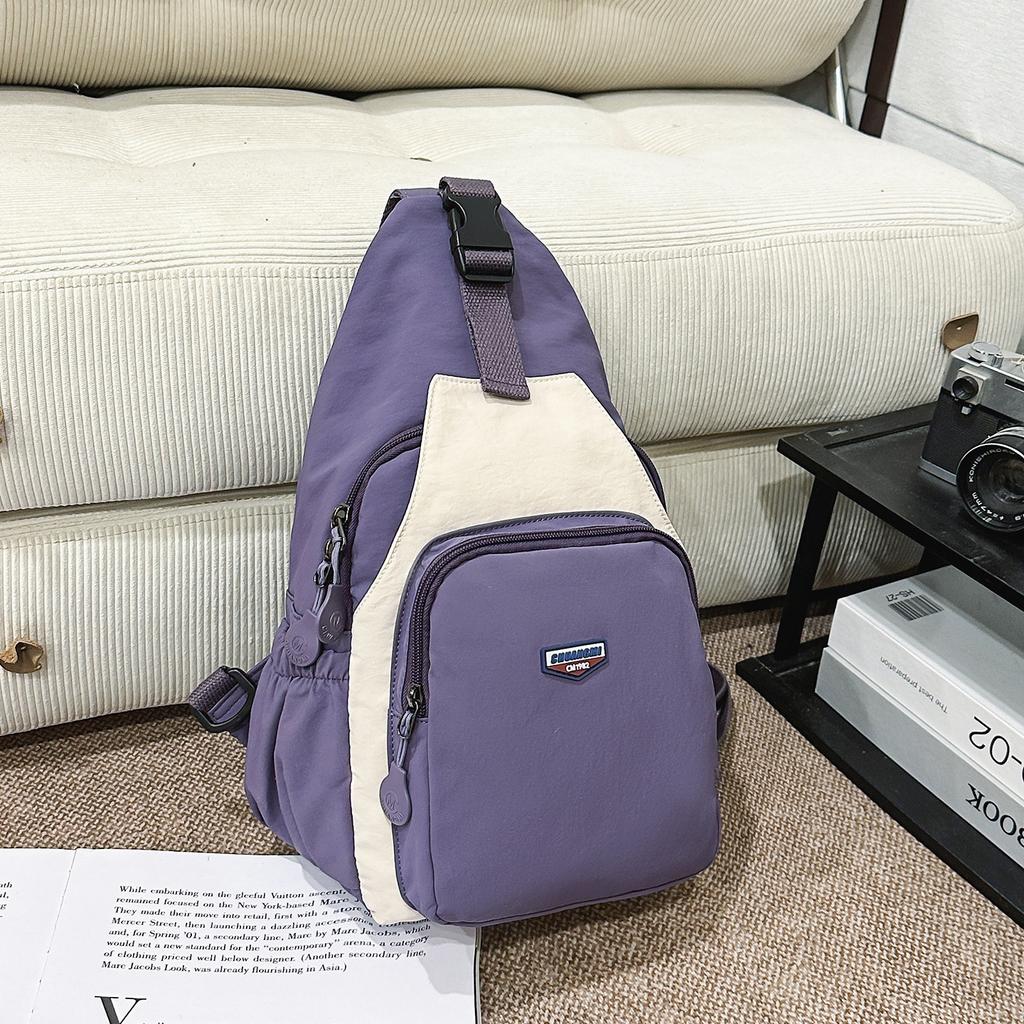 Schoolbag Outdoor Mountaineering Multifunctional Chest Bag Dual-purpose Men's and Women's Small Backpack Lightweight Small Backpack Waterproof Travel 