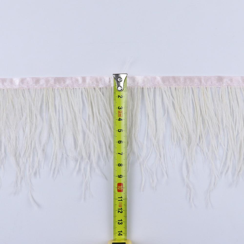 Feather8-10cm Light Purple Ostrich Feather Trims 1m 5m 10m for Crafts High Quality Plume Fringe Cosplay Festivals Clothing Ribbon Decor