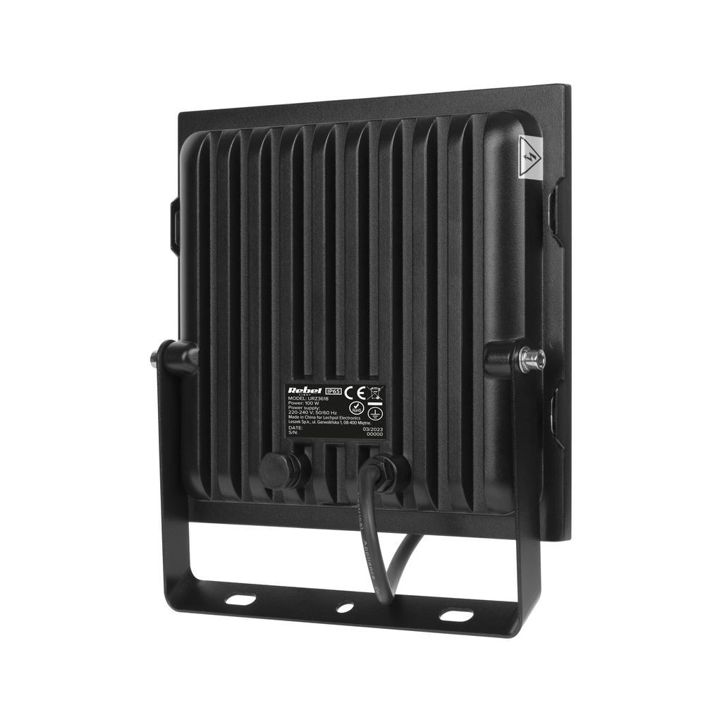 Halogen LED spotlight lamp outdoor floodlight 100W 4000K strong Rebel