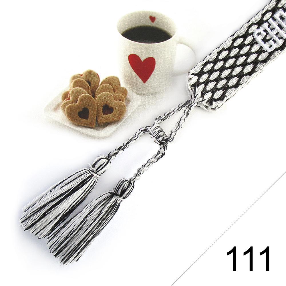 Custom Bohemian Embroidered Bracelet with Tassel and Woven Rope - Handmade Jewelry for Couples and Women