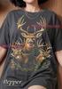 Whitetail Deer Bucks Animal Lover Hunter Comfort Colors® Tshirt, Wildlife Nature Forest Outdoors Vintage Animal Art Faded Tee
