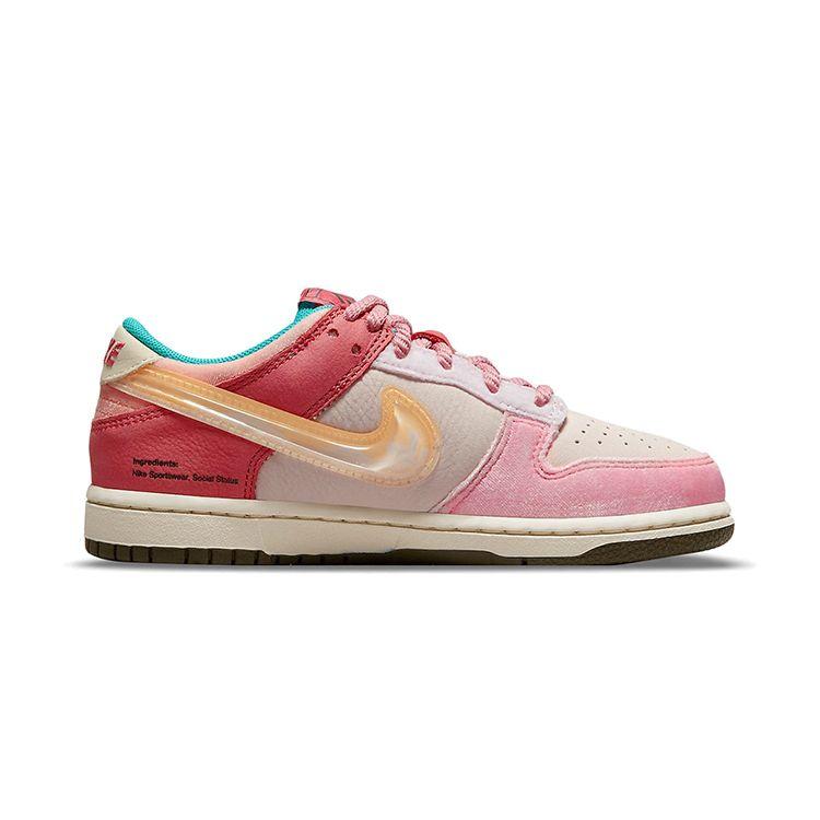 Nike Social Status x Dunk Low PS Strawberry Milk Kids Sneakers Pink Light-Soft-Pink Coconut-Milk DM3349-600
