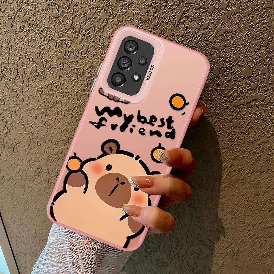 Cute Capibala Case For Samsung For Galaxy A13 A17 A23 A16 A34 A14 A32 A15 A24 A25 A12 Soft Shell