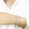 4-foot Tennis 4mm Silver Bracelet Cubic 925 Silver Sterling Silver Women's Popular