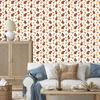 Turkey Wallpaper in White, Cream, Beige and Orange for Living Room and Bedroom 50x1000